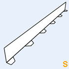 Zahnblech JID35-207 kleine Sicke