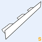 Zahnblech SAB 135-310 große Sicke