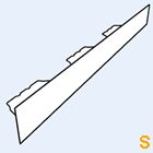 Zahnblech JID135-310 große Sicke