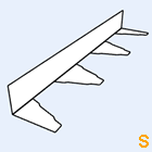 Zahnblech JID153-280 kleine Sicke