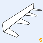 Zahnblech JID158-250 kleine Sicke