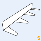 Zahnblech Salzgitter PS160-250 kleine Sicke