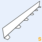 Zahnblech Arcelor 40-183 kleine Sicke