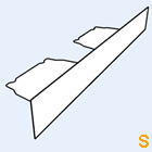 Zahnblech JID200-375 große Sicke