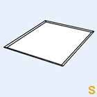 Flachblech umlaufend mit  leichte Ankantung