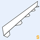 Zahnblech Arcelor 50-250 kleine Sicke