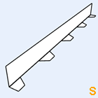Zahnblech Fischer 50-250 kleine Sicke